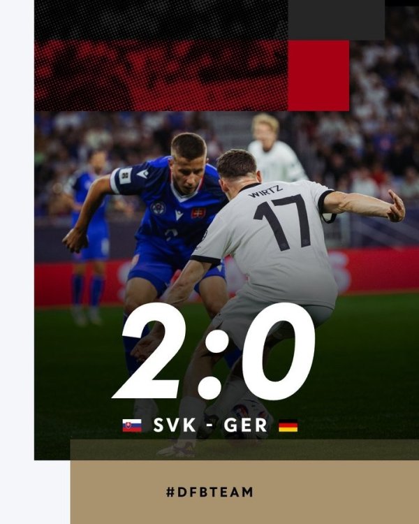 世预赛2-0德国！斯洛伐克最新FIFA排名猛涨10位，升至第