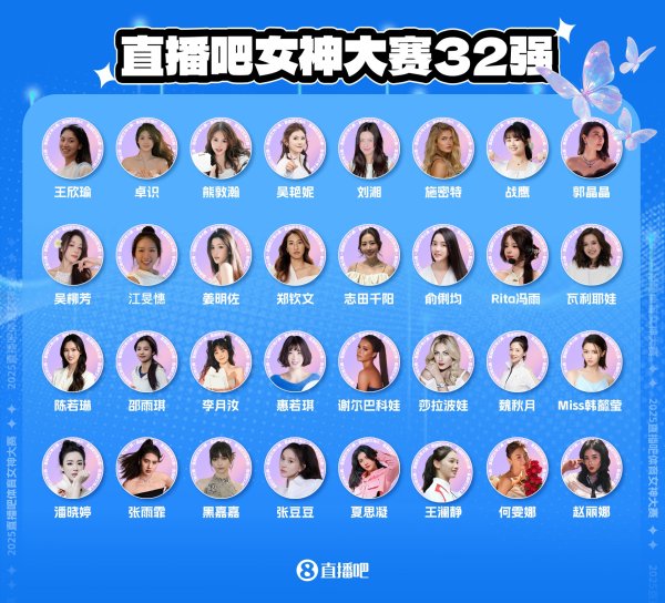 体育女神大赛32强出炉🎉32进16对阵及赛程确定 今日开启