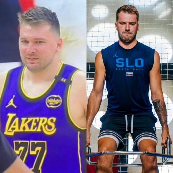 O77变177！湖人官方公布东契奇体重为104公斤 去年最重