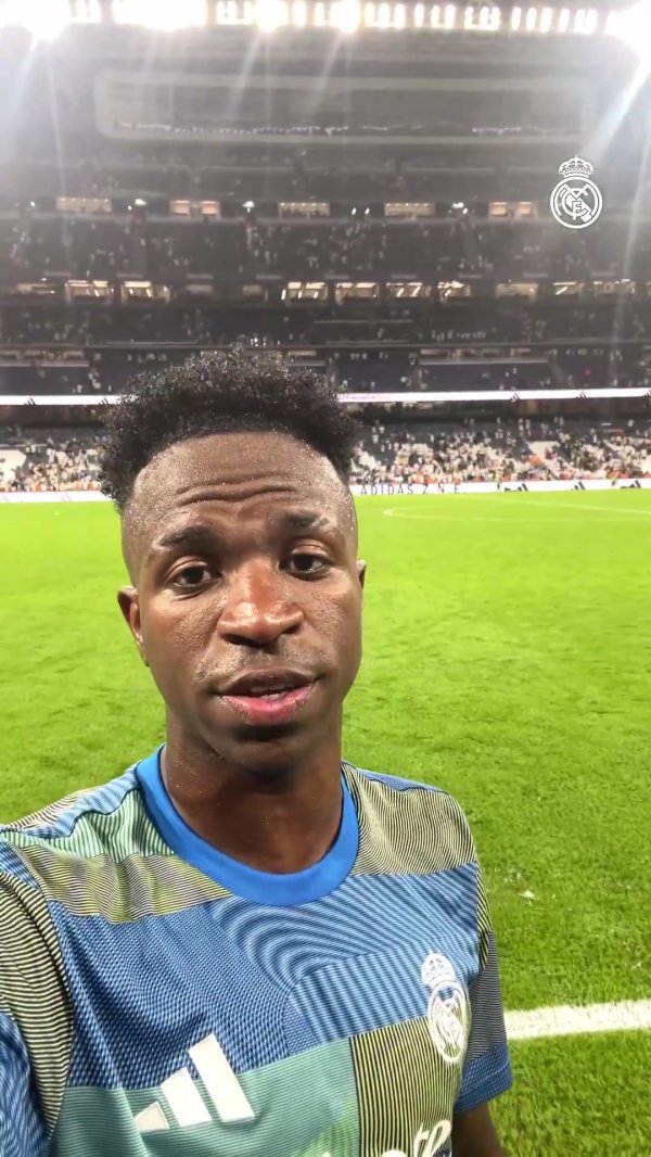 双响！维尼修斯录制视频：为获胜  和得分  感到高兴，我们继